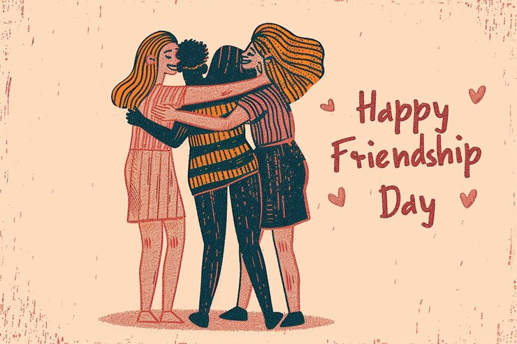 Foto ilustração de feliz dia da amizade