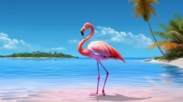 Ilustração de flamingo