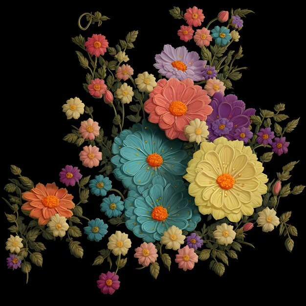 ilustração de flores artificiais