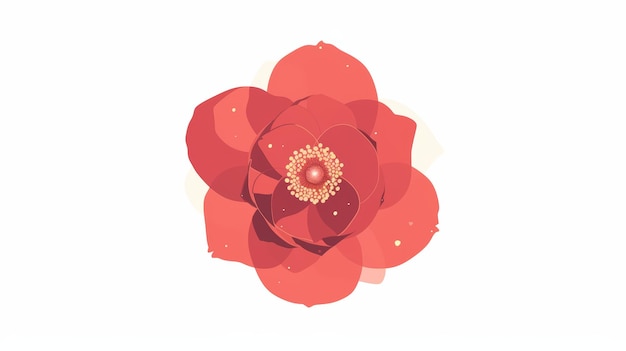 Ilustração de flores de begônia mínima com IA geradora de vibração estética