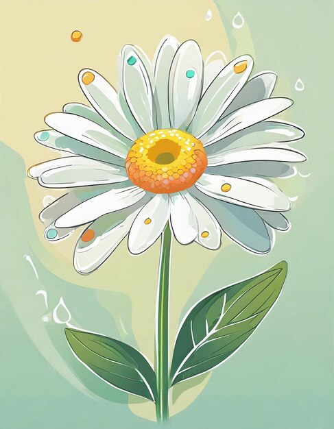 Ilustração de flores de margarida