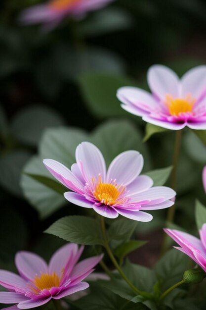 Ilustração de flores de primavera