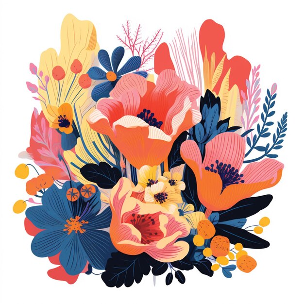 Ilustração de flores