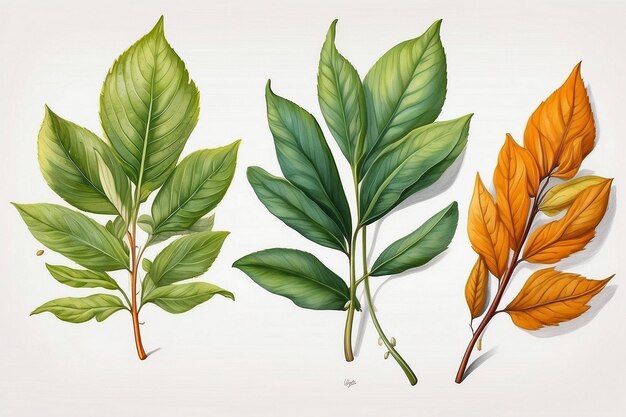 Foto ilustração de folha desenho botânico