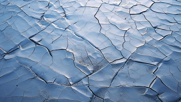 Ilustração de formação de gelo rachado em uma costa rasa