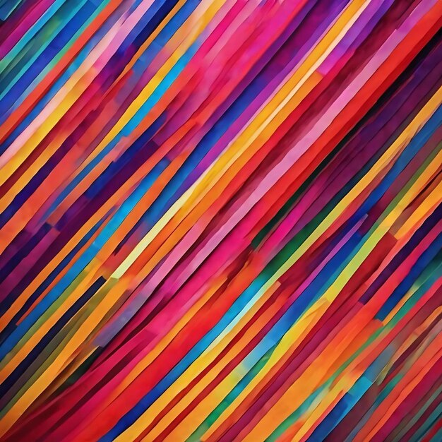 Ilustração de foto de papel de parede desfocado de fundo com listras geométricas abstratas coloridas e vívidas