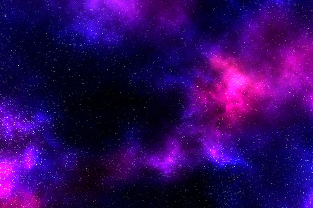 Ilustração de fundo com padrão de galáxia rosa e roxo escuro