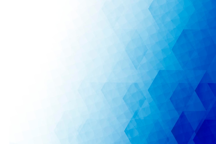 Foto ilustração de fundo com padrão de mosaico azul ombre