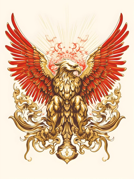 Foto ilustração de fundo da celebração do 78o dia da independência da garuda indonésia