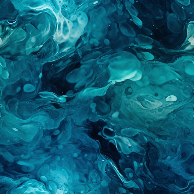 Foto ilustração de fundo de água azul com textura estética