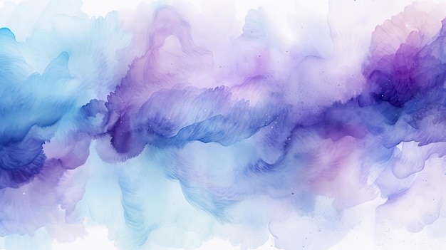 Ilustração de fundo de aquarela abstrato pintado em azul e roxo no estilo de Xu Bing