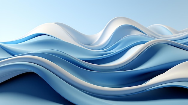 Ilustração de fundo de ondas modernas Fundo abstrato sutil com ondas pastel suaves