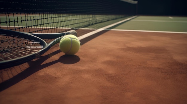 Ilustração de fundo de tênis AI GenerativexA