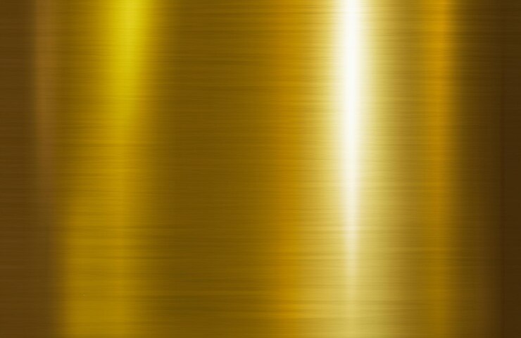 Foto ilustração de fundo de textura metálica dourada
