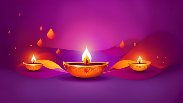 Foto ilustração de fundo festiva de diwali