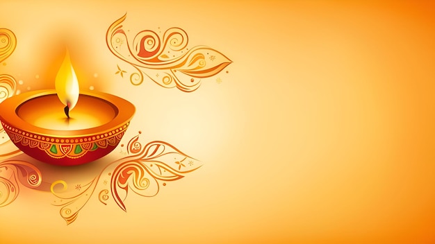 Ilustração de fundo festiva de Diwali