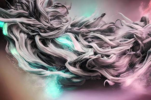 Ilustração de fundo gradiente colorido de formas fluidas BannerxA