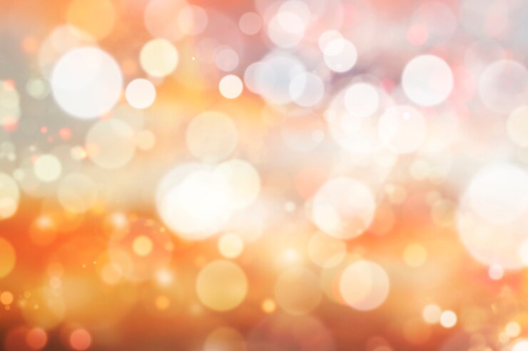 Foto ilustração de fundo laranja bokeh padronizado