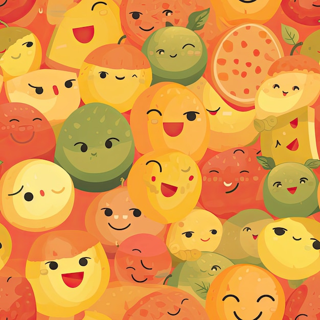 Ilustração de fundo original com emojis