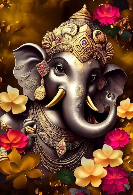 Ilustração de Ganesha Ganesh Chaturthi Ganesh Ganesha Senhor Ganesh Senhor Ganesha