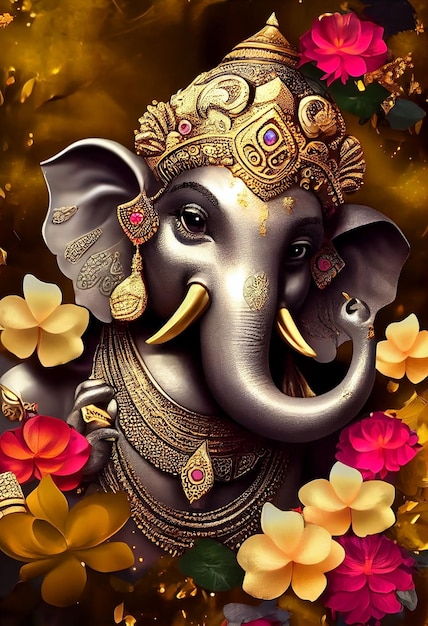 Foto ilustração de ganesha ganesh chaturthi ganesh ganesha senhor ganesh senhor ganesha