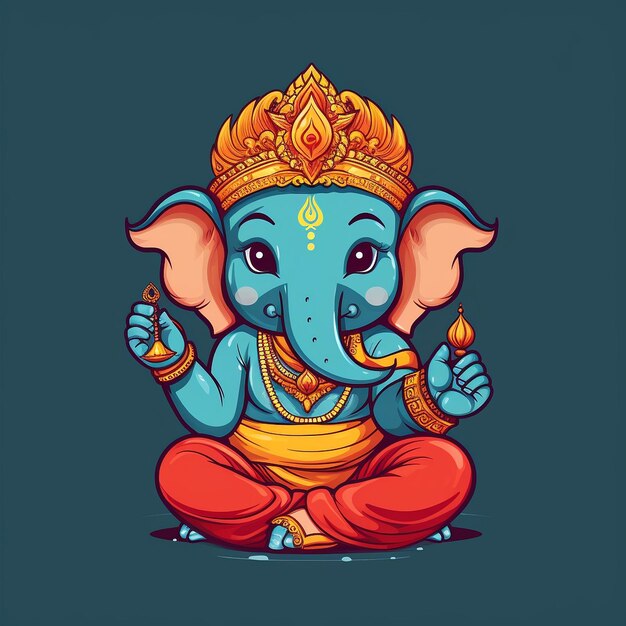 ilustração de ganesha