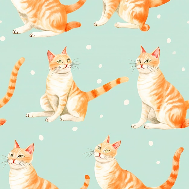 Ilustração de gato kitsch vintage