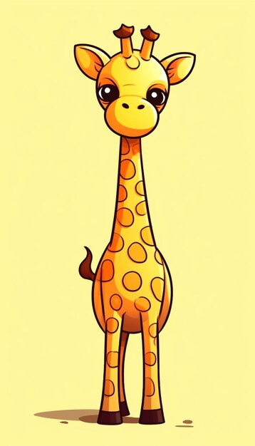 Foto ilustração de girafa