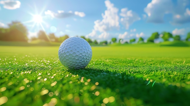 Ilustração de golfe gerada pela IA