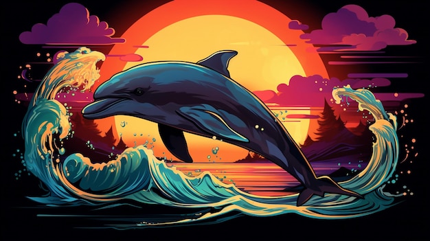 Ilustração de golfinho