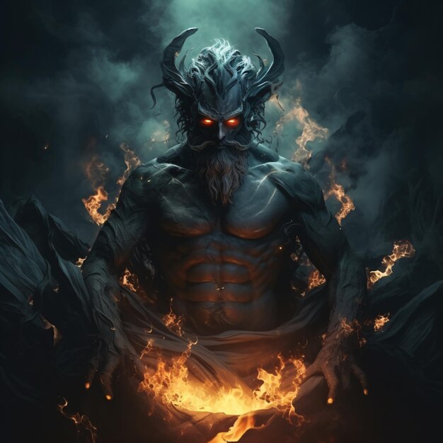 Foto ilustração de hades, o deus grego antigo hades