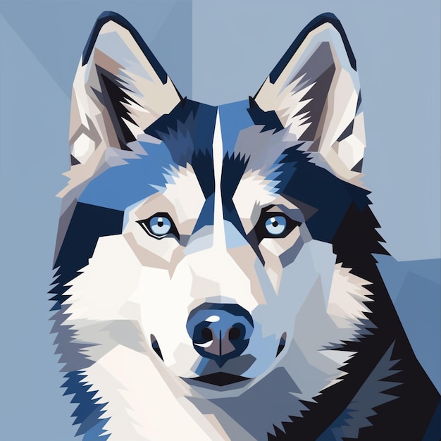 Ilustração de husky