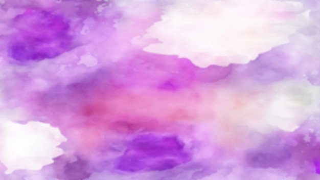 Ilustração de IA generativa abstrata de aquarela pastel roxa, banner brilhante panorâmico horizontal