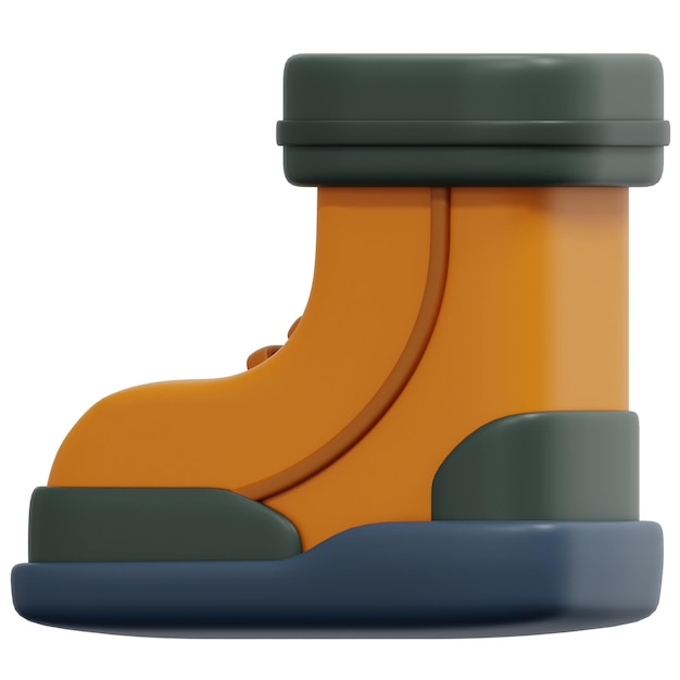 ilustração de ícone de renderização 3d de botas