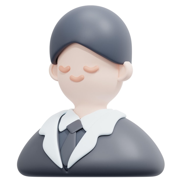 ilustração de ícone de renderização 3d do noivo