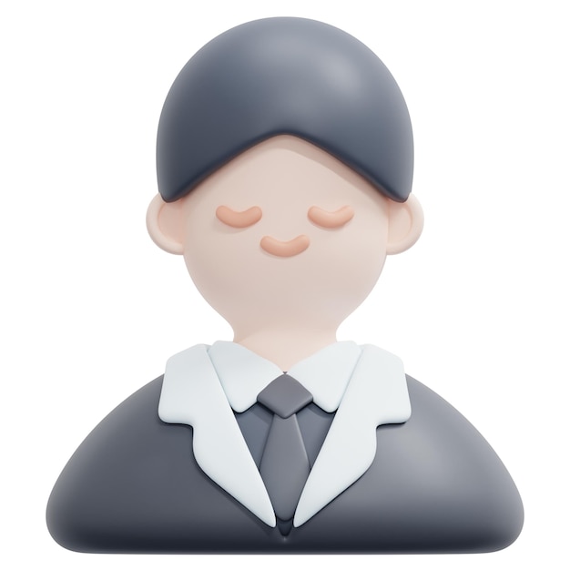 ilustração de ícone de renderização 3d do noivo