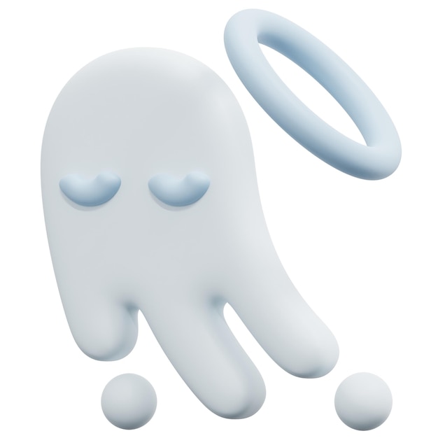 ilustração de ícone de renderização 3d fantasma