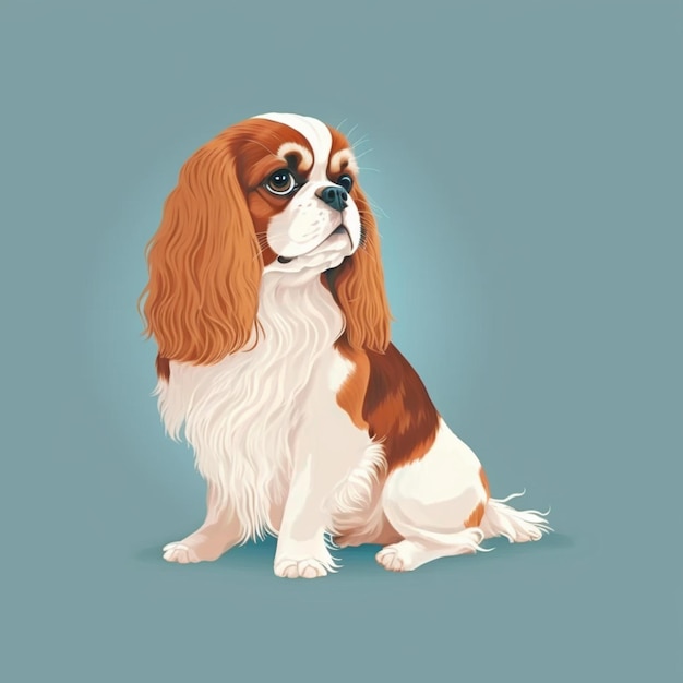 Ilustração de ícone de vetor de desenho animado de cachorro fofo
