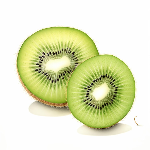 ilustração de ilustração de fruta kiwi em fundo branco