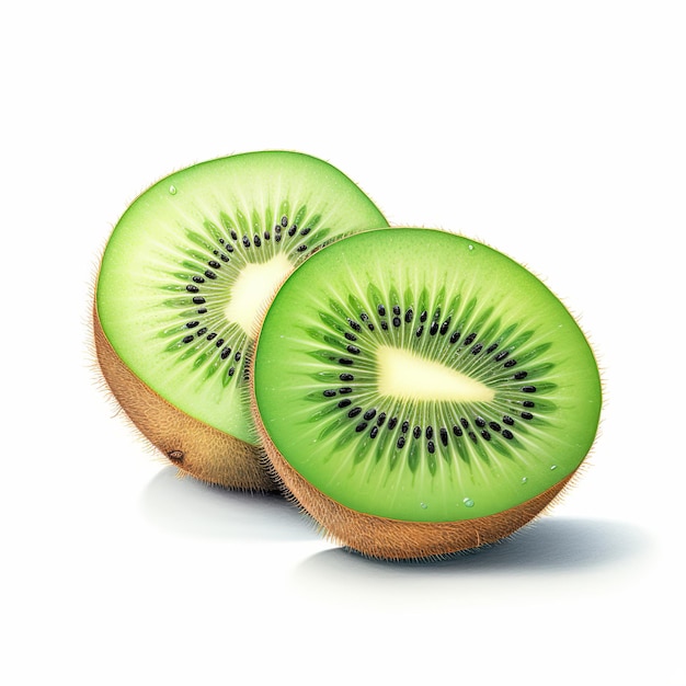 ilustração de ilustração de fruta kiwi em fundo branco