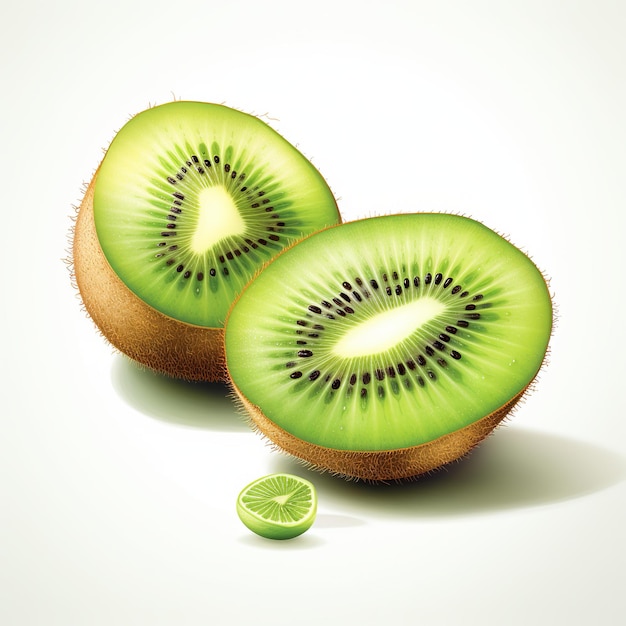 ilustração de ilustração de fruta kiwi em fundo branco