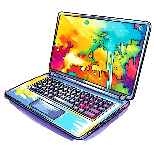 Foto ilustração de laptop