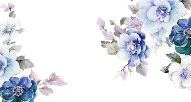 Ilustração de lindas flores desenhadas por computador
