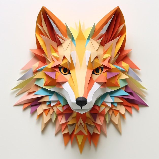 Ilustração de lobo em 3D