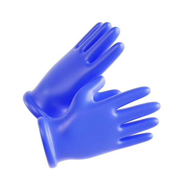 Ilustração de luva 3D