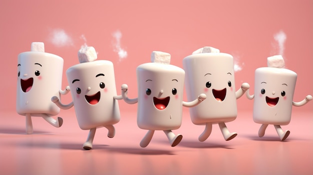 ilustração de marshmallow