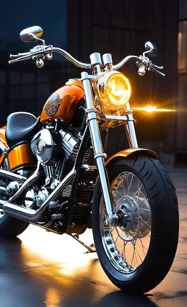 Foto ilustração de motocicleta de motociclista com ilustração de vetor de design