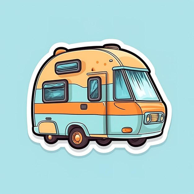 ilustração de motorhome