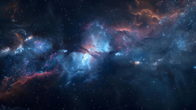 Ilustração de nebulosas espaciais do universo para uso em projetos de pesquisa científica e educação