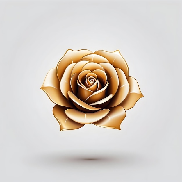 Foto ilustração de ouro rosa